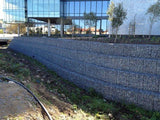 Hexagonal Woven Mesh Gabion Baskets 2m x 1m x 0.5m (Galvanized)