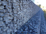 Hexagonal Woven Mesh Gabion Baskets 1m x 1m x 1m (Galvanized)