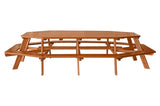 Wooden Bench Table Set  (10 -14 Seater)