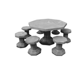 Concrete  Garden Table and Chair