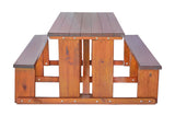 Tavern Wooden Bench -  8 Seater