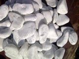 1 Ton Tumbled White Pebbles (50 x 20Kg bags)